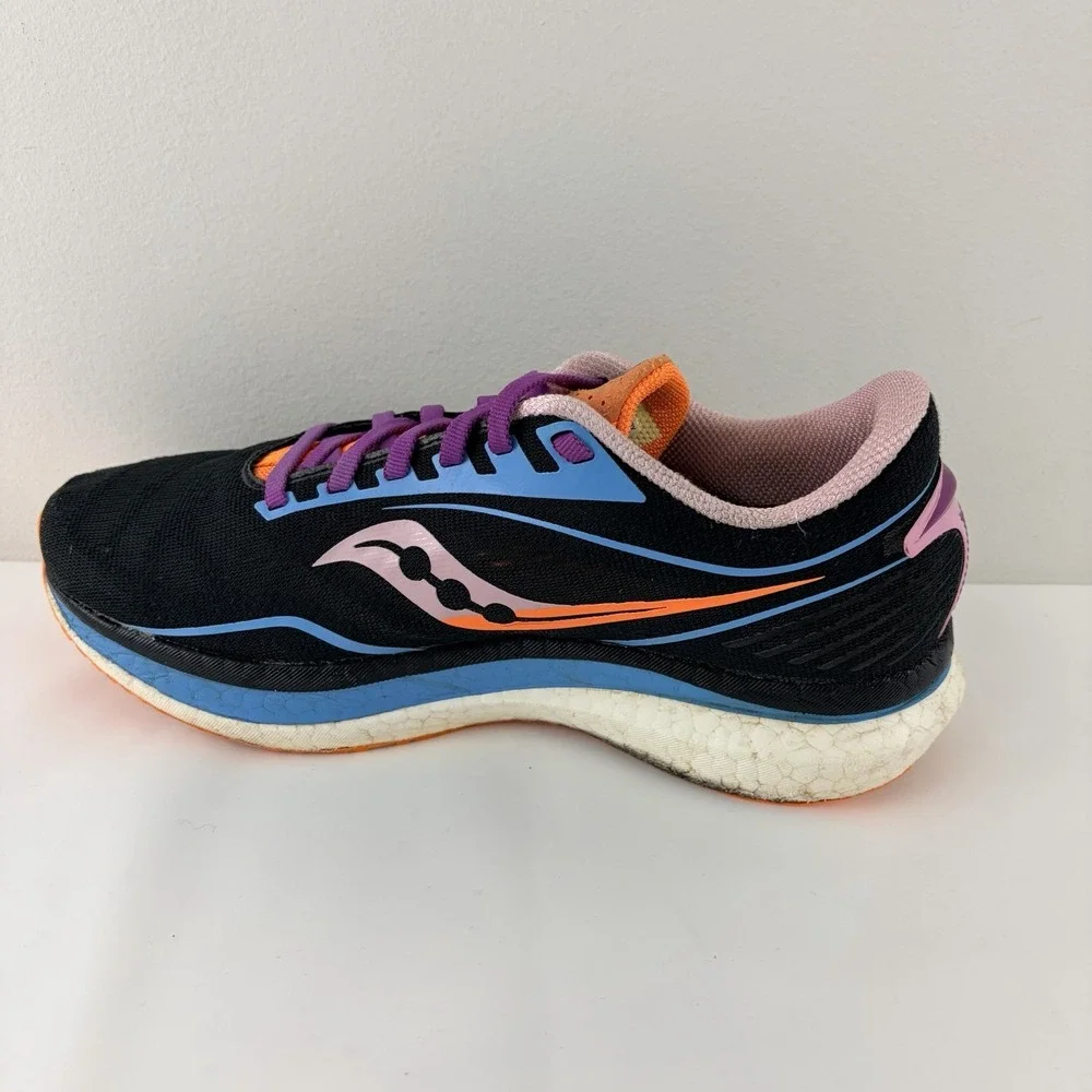 Saucony Endorphin Speed Black Orange Pink Women's Running‎ Shoes US 9 EU 40.5